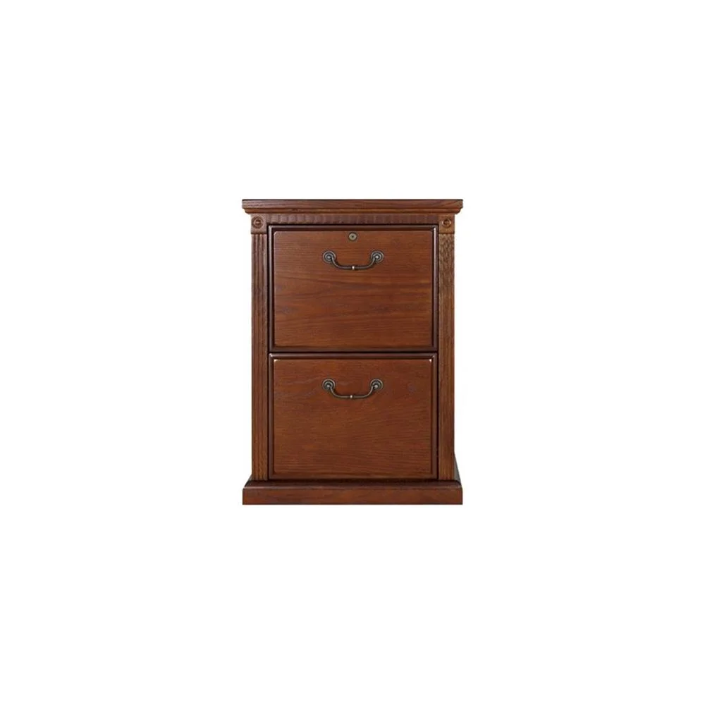 Huntington Transitional Oxford 2 Drawer Wood File Cabinet Oak(Oak) - Image 7