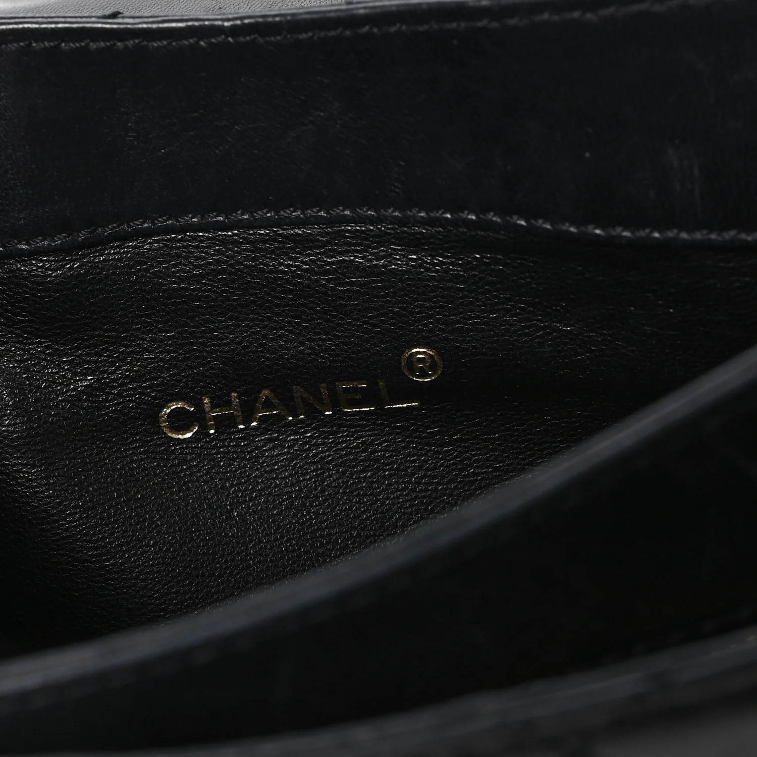 Lambskin Quilted CC Flap Shoulder Bag Black
