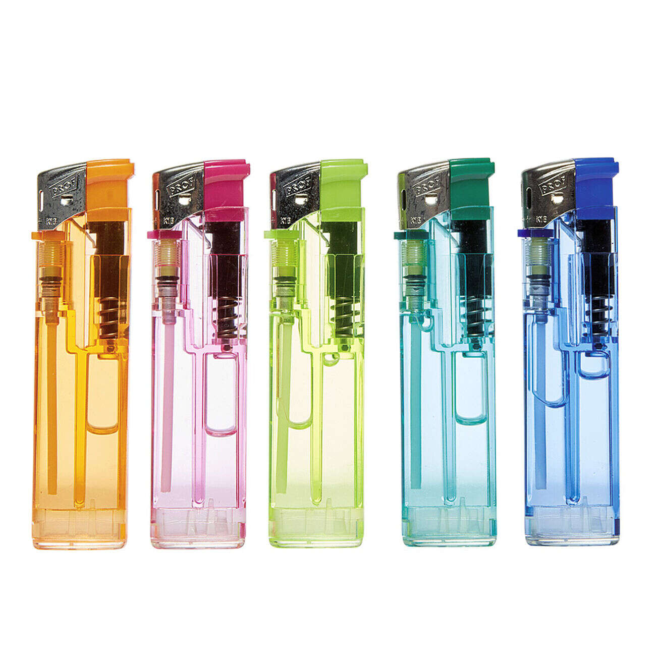 Briquet électronique jetable transparents x5