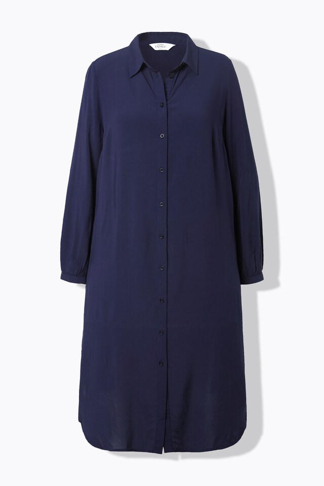 Long Sleeve Viscose Shirt Dress