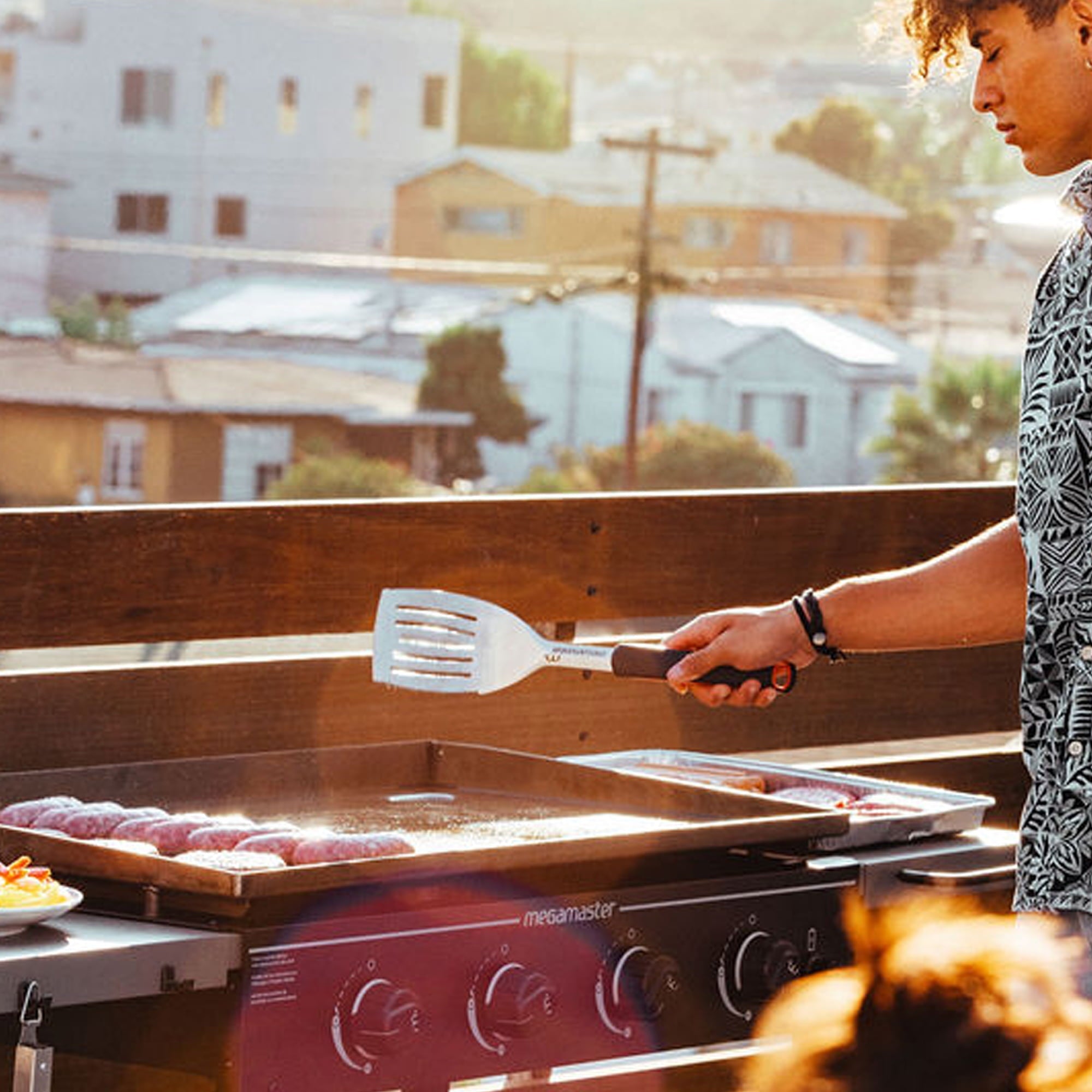 4-Burner Griddle Top Propane Gas Grill