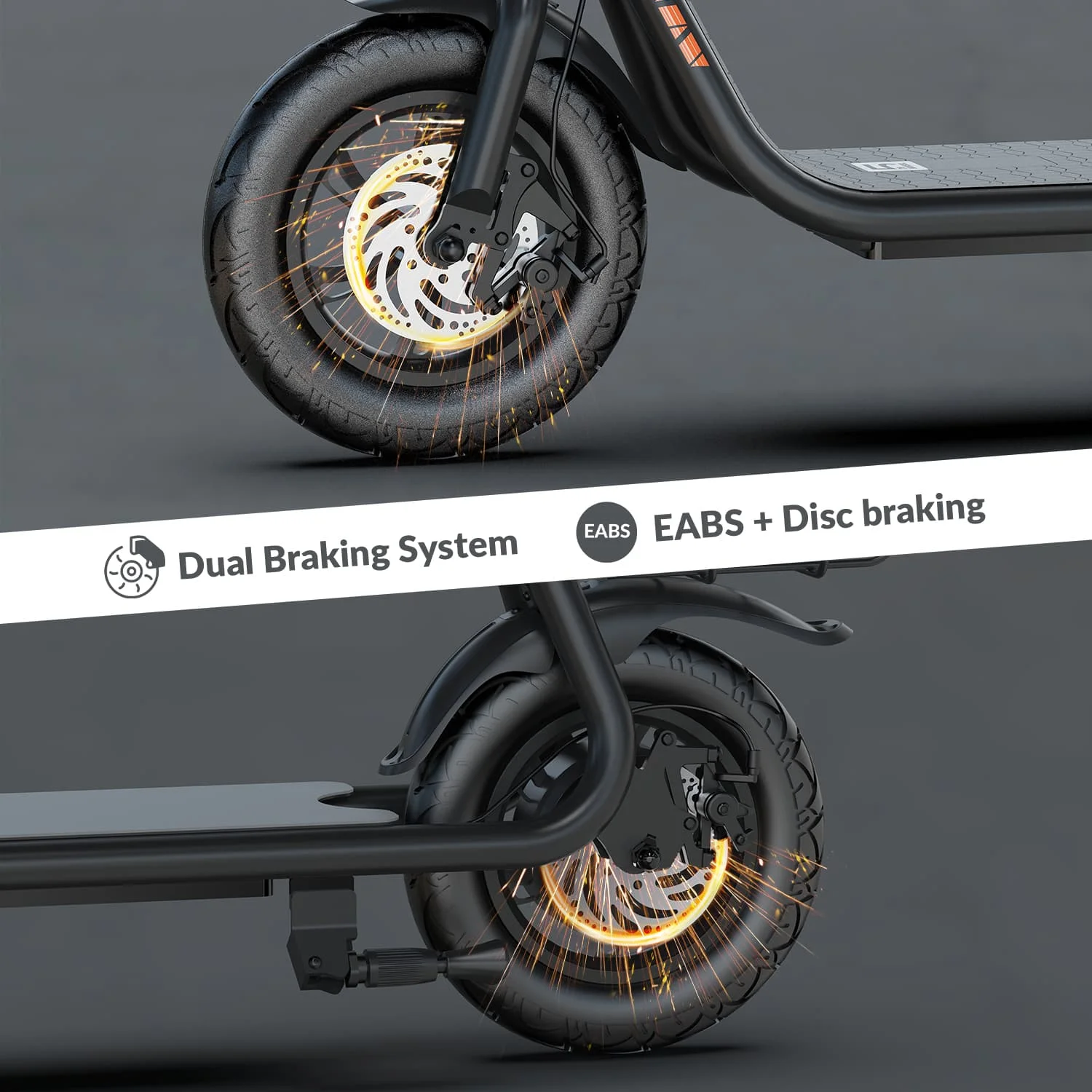 W18S 450W Motor Electric Scooter for Adults with Seat and Carry Basket, 36V 20Miles Range 15.5Mph, 12" Foldable E Scooter for Commuting - Image 8