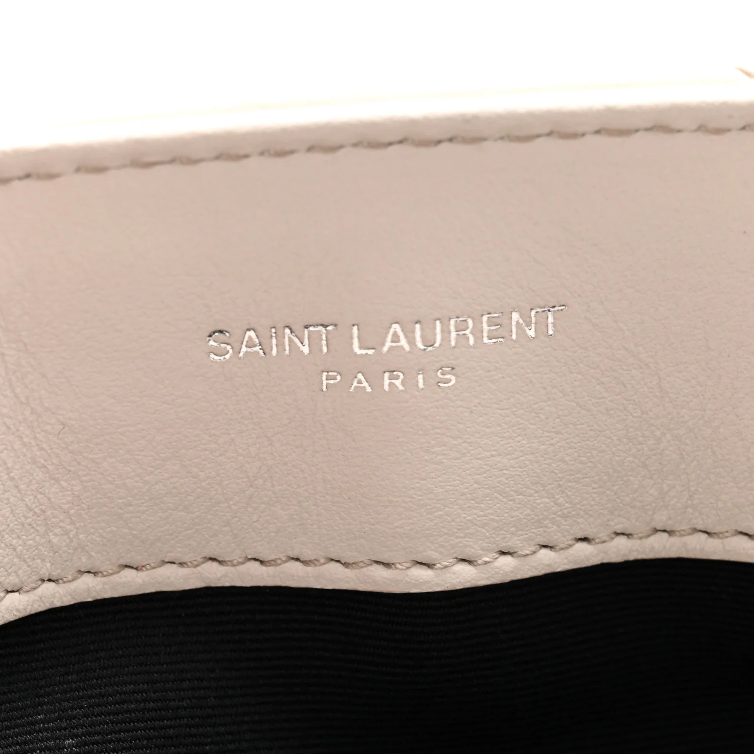 Calfskin Y Quilted Monogram Small Loulou Chain Satchel Ivory
