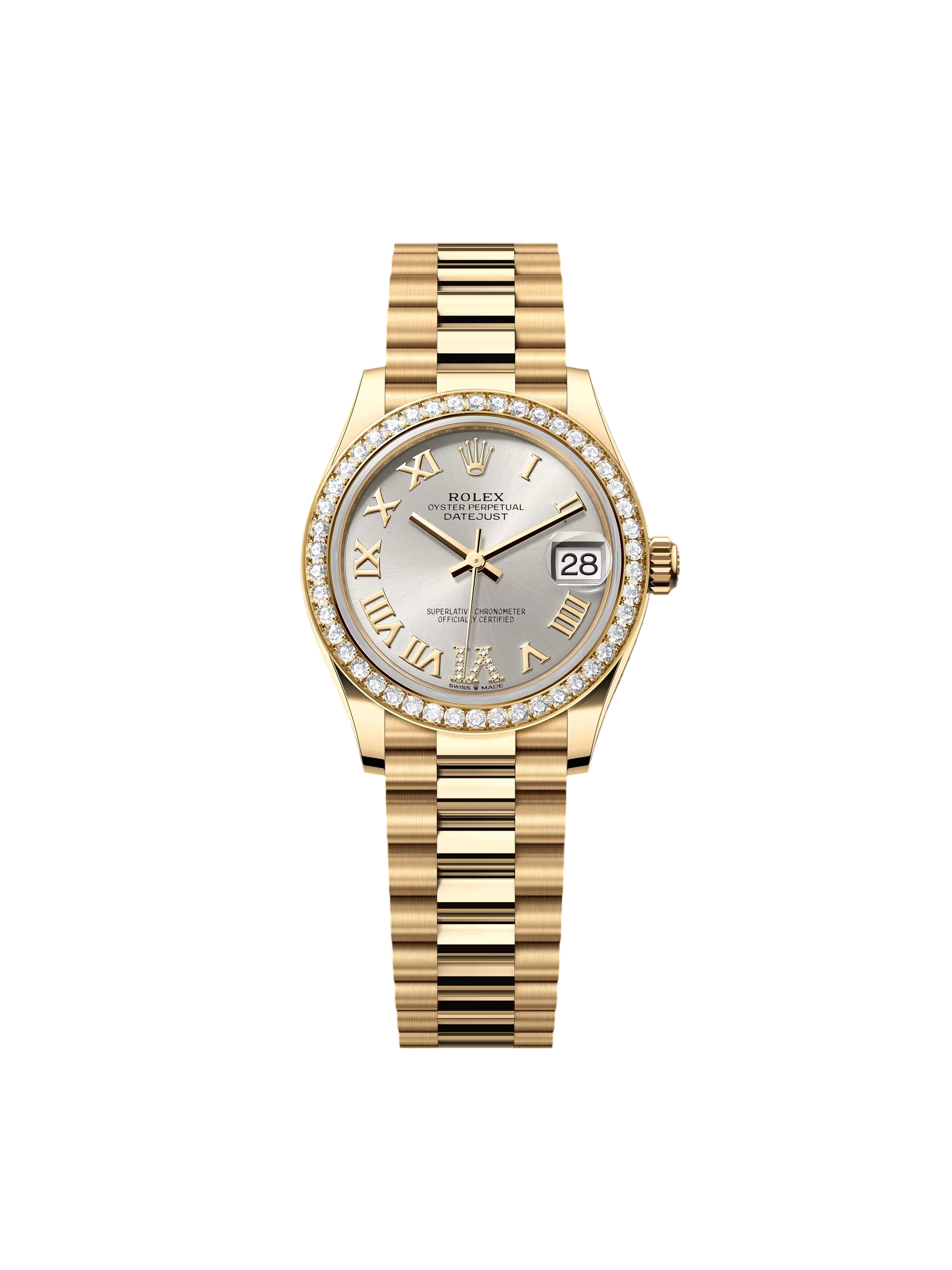 【Super Clone】RLX Datejust m278288RBR-0020 Silver 31mm Dial President Bracelet Watch