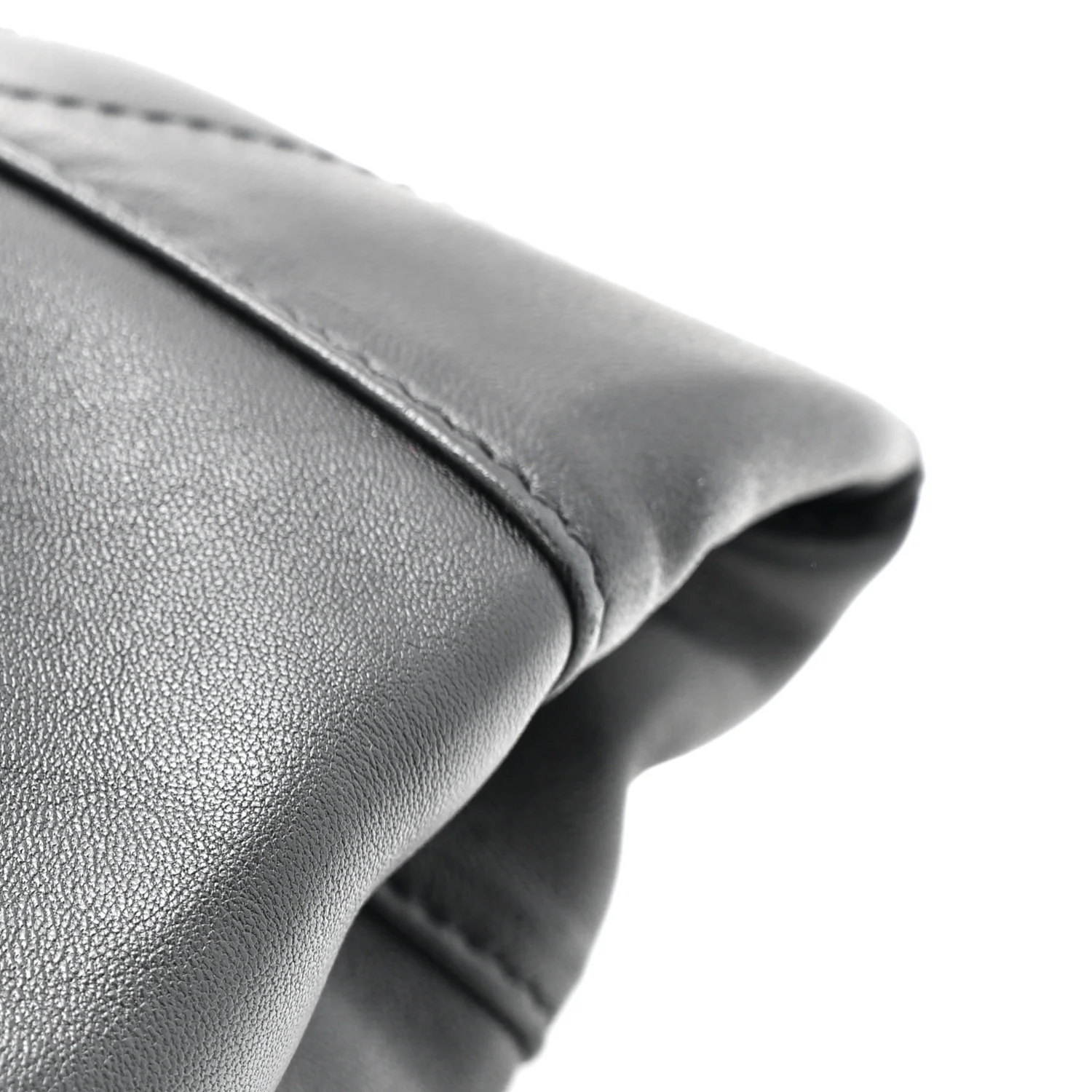 Lambskin Matelasse Monogram Medium Jamie 4.3 Pochon Black