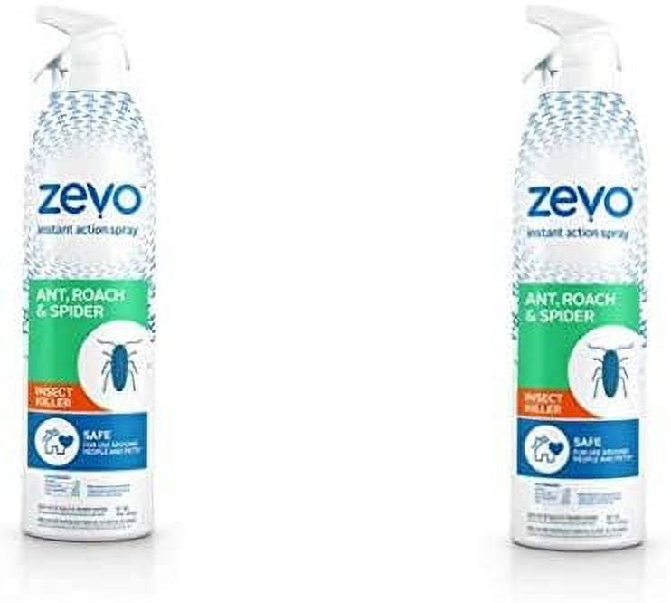 ZEVO Roach Killer Ant Roach Spider Insect Spray (10 oz) Indoor Outdoor Use Instant Action Pet People Friendly Safe (2)