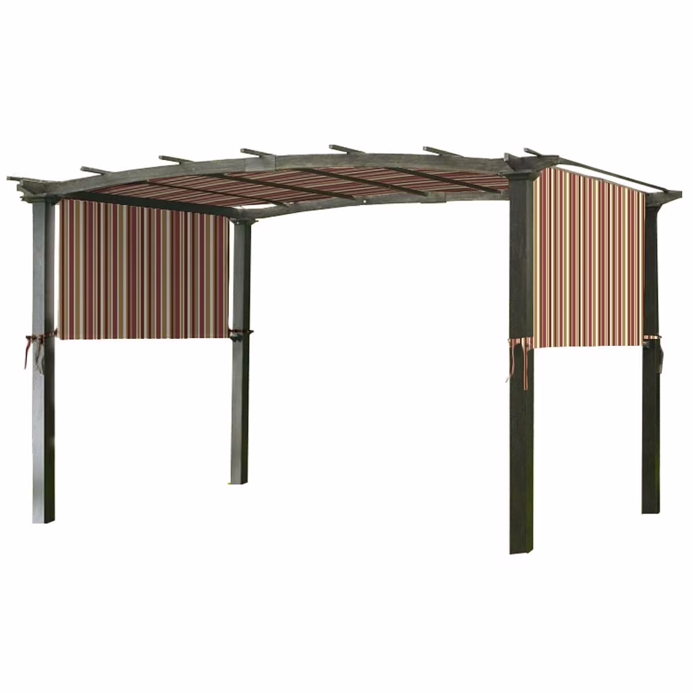 Garden Winds Replacement Canopy 205 x 81 x 0 Stripe Canyon Pergola, Canopy Shade Only