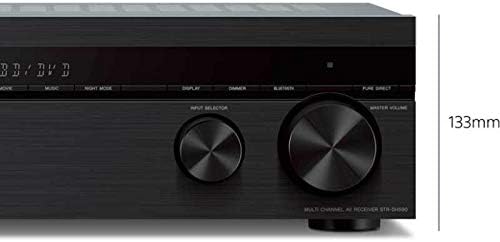 Sony STRDH590 5.2 Channel Surround Sound Home Theater Receiver: 4K HDR AV Receiver with Bluetooth Black
