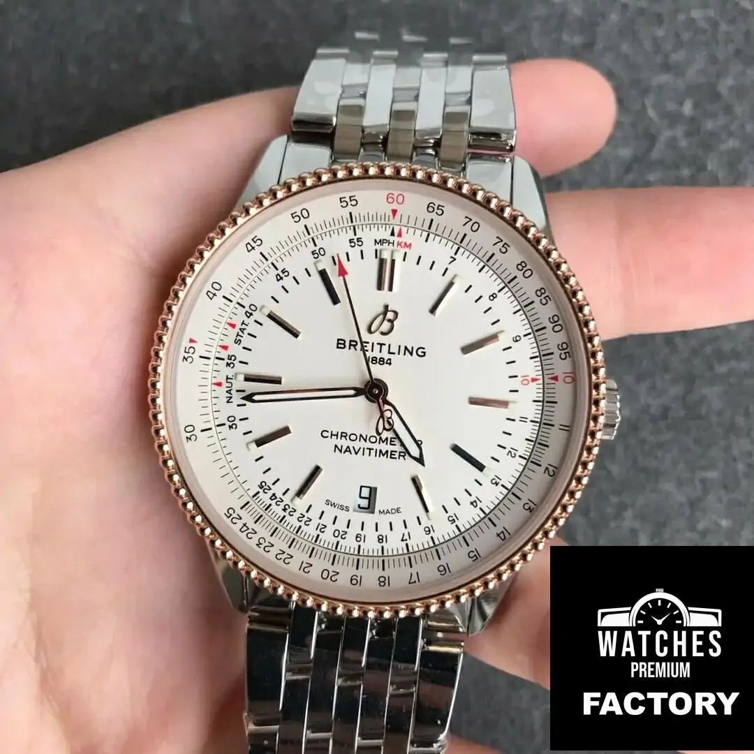Breitling Navitimer 1 U17326211G1A1 V7 Factory Stainless Steel Strap