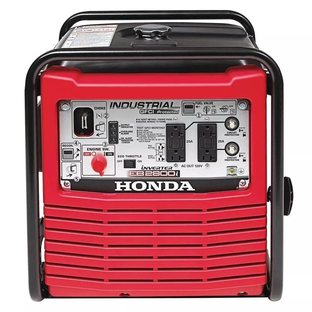 Générateur onduleur industriel portable à essence de 2 800 watts