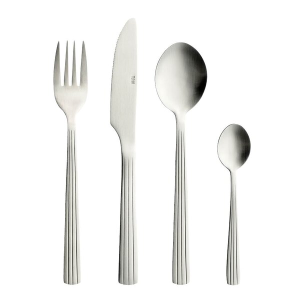 Raw bestikksett 24 deler matt stål