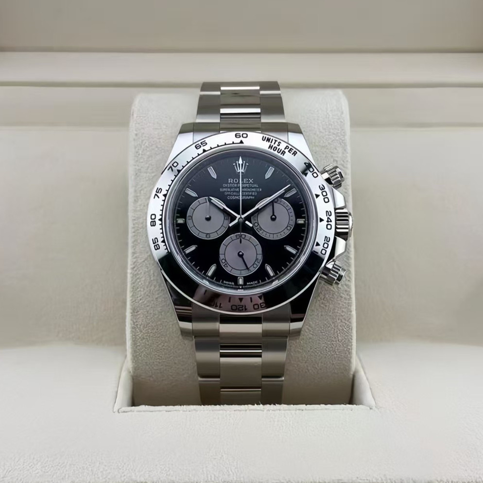 [Super Clone]ROLEX Daytona White Gold/Black/Oyster m126509-0001
