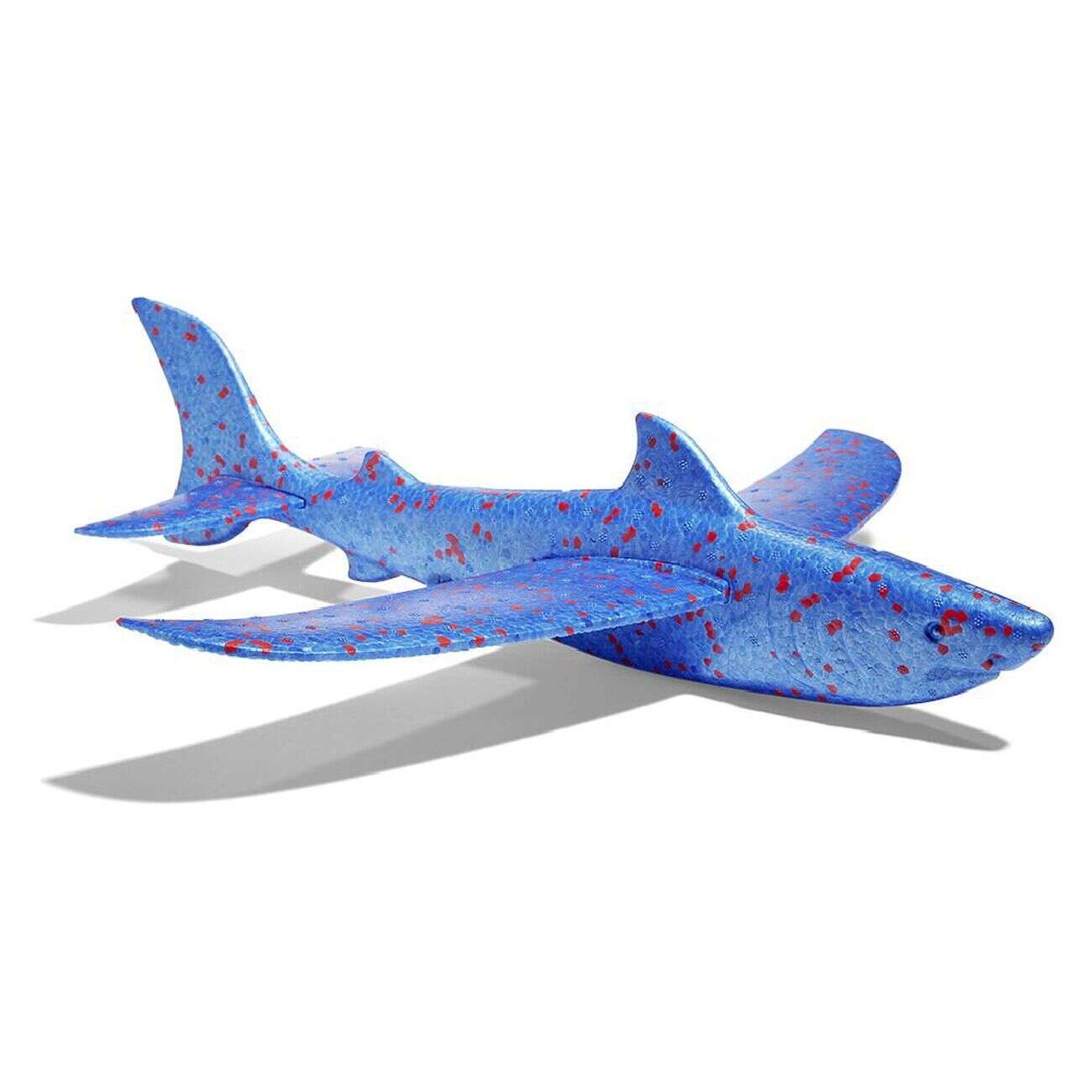 Avion planeur en mousse dragon ou requin 46x48x10cm