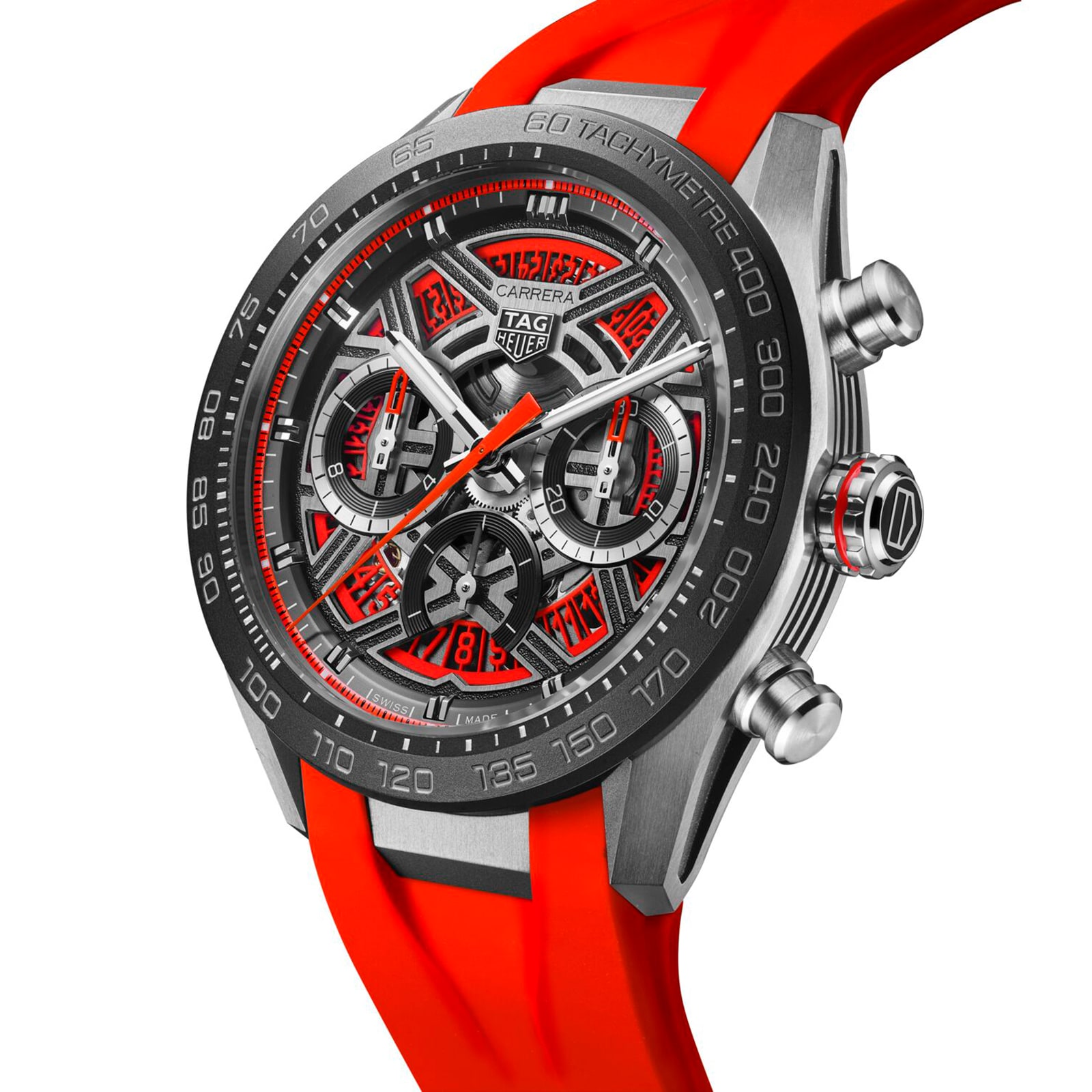 【Super Clone】TAG Heuer Carrera Chronograph Extreme Sport 44mm Mens Watch Red CBU2082.FT6275