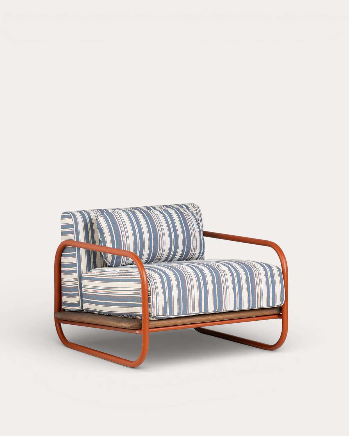 Ahrus - Sillón de Jardín de Metal y Tela Ahrus