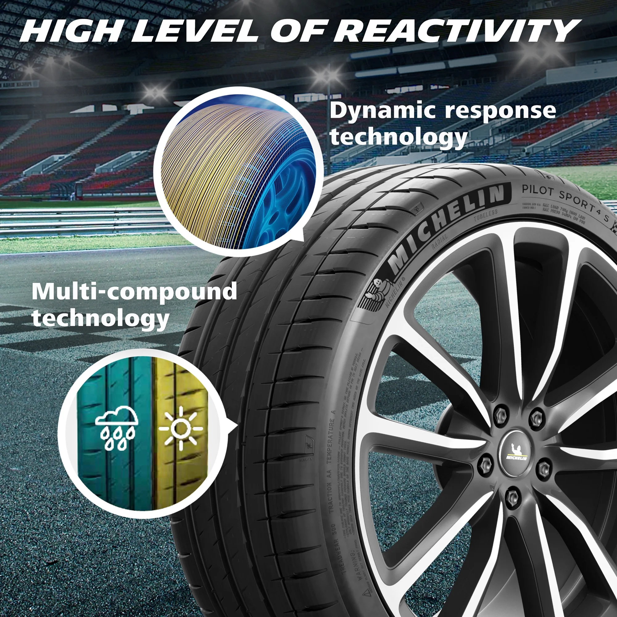 Pilot Sport 4S Performance 255/35ZR18 (94Y) XL Passenger Tire - Image 6