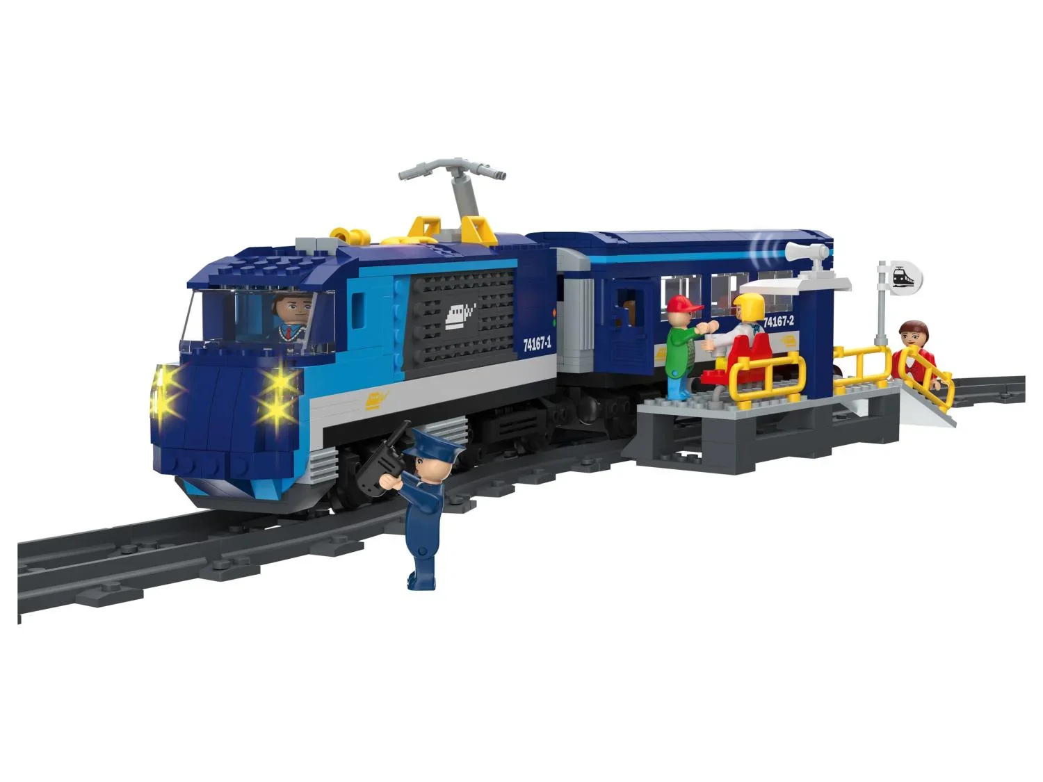 Playtive Clippys Train de marchandises ou de voyageurs