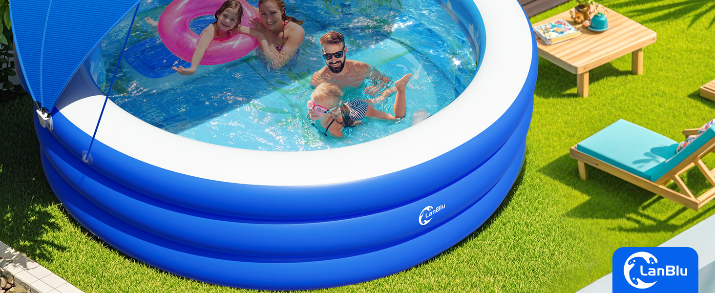 Inflatable Pool with Canopy