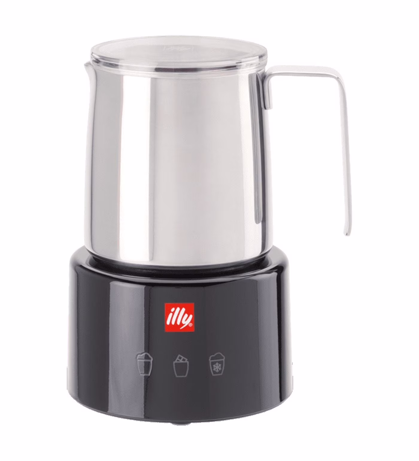 Illy Electric Milk Frother - Black & Stainless Steel