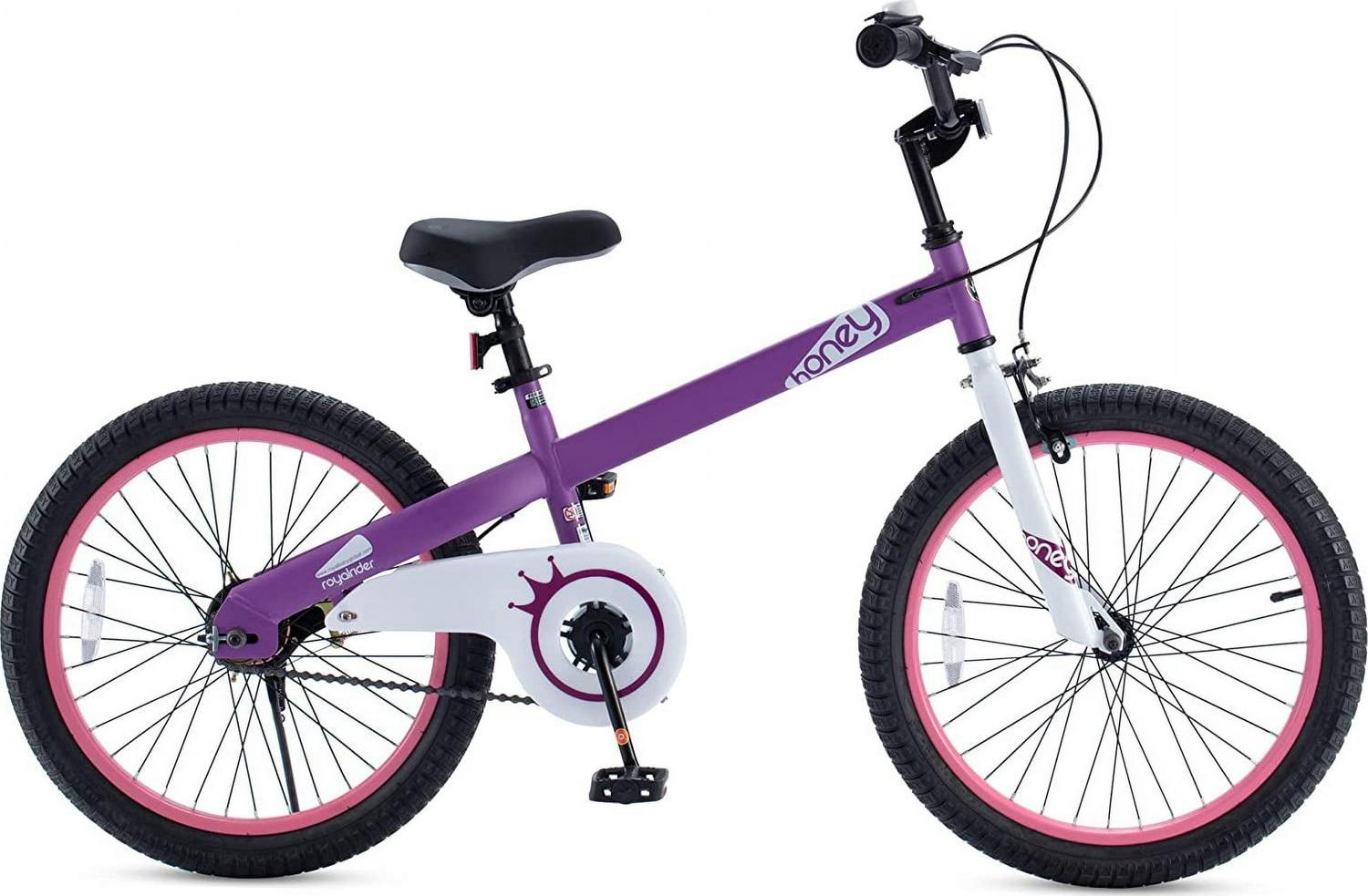 Royalbaby Girls Bike 20 in Hony Bike Purple with Kickstand