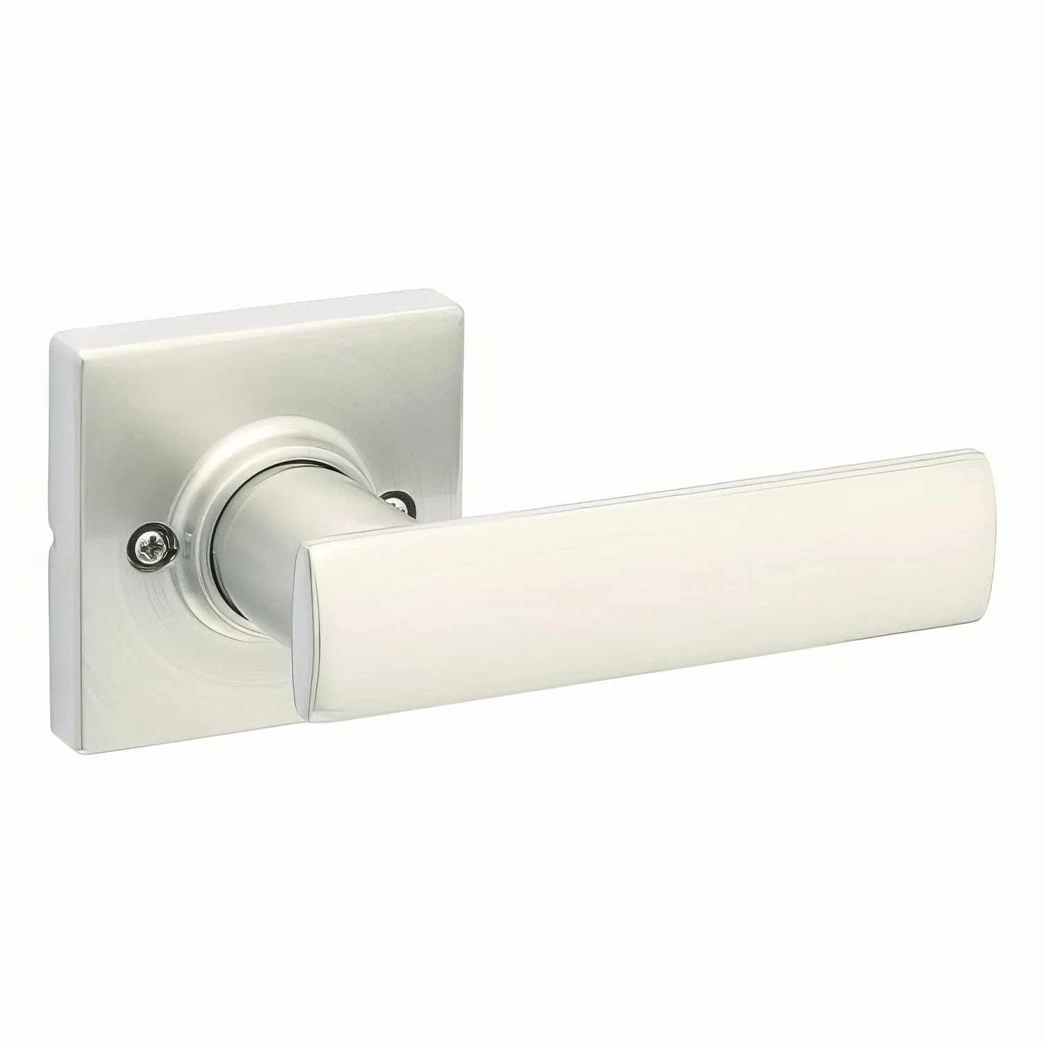 Kwikset 488BRNLSQT Breton Single Dummy Door Lever with Square Rose - TA Screen Specialist, Inc.