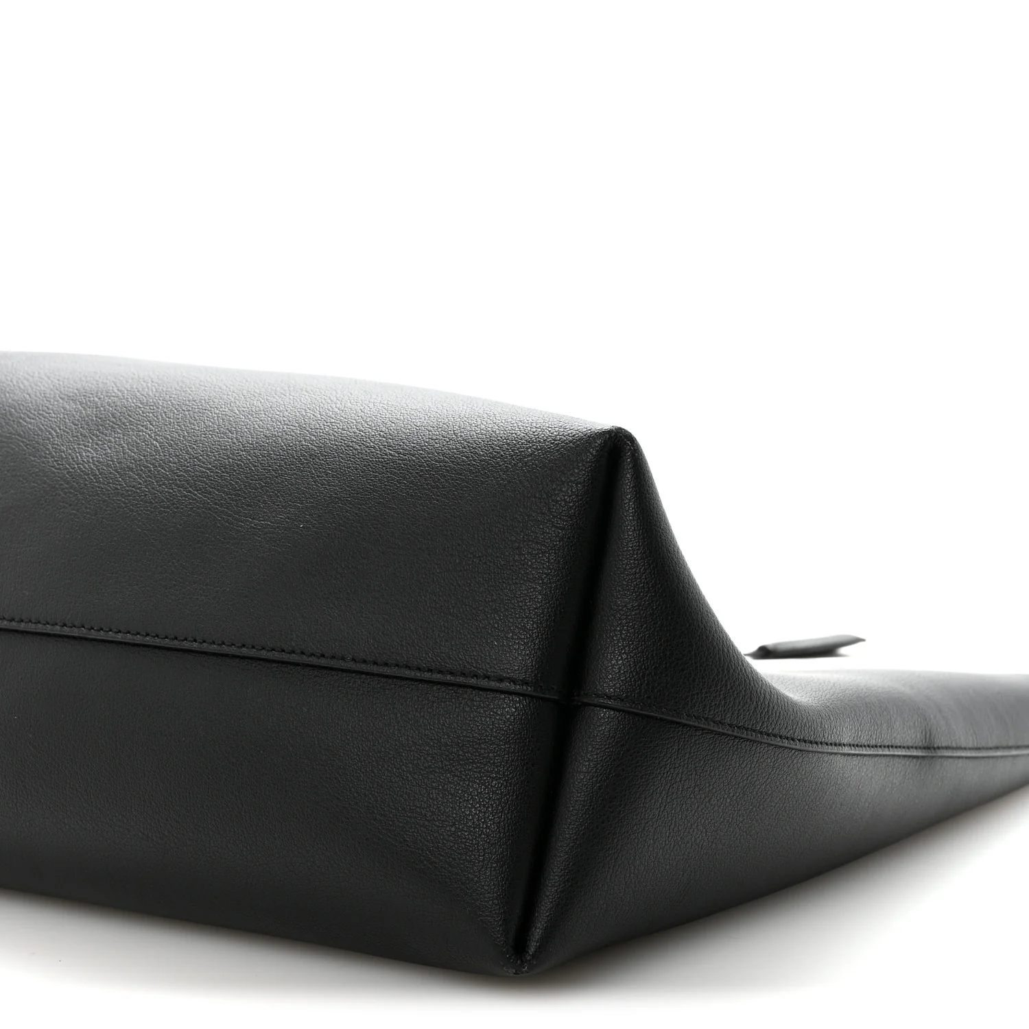 Calfskin Large Shopping Tote Black