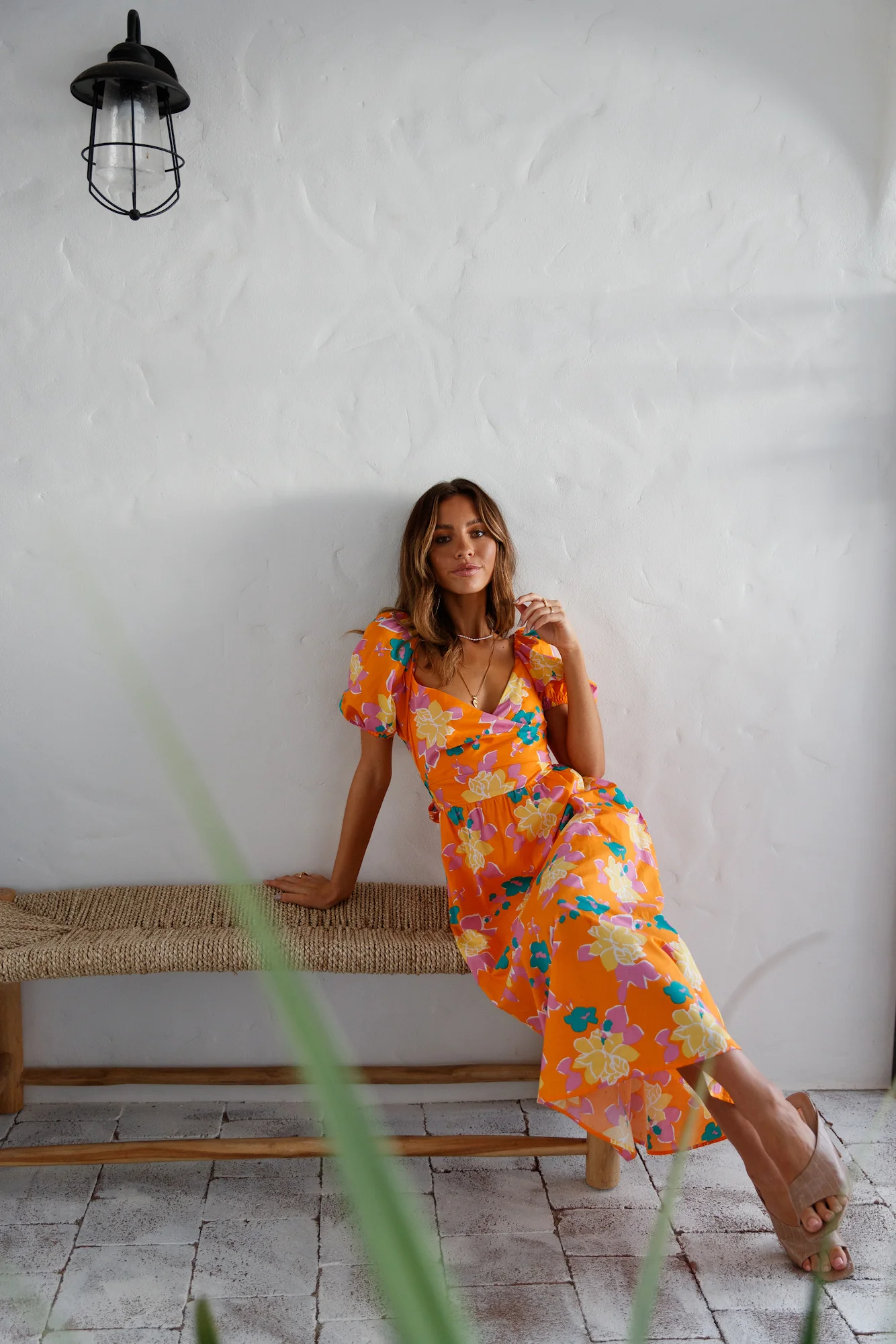 Neon Gardens Midi Dress