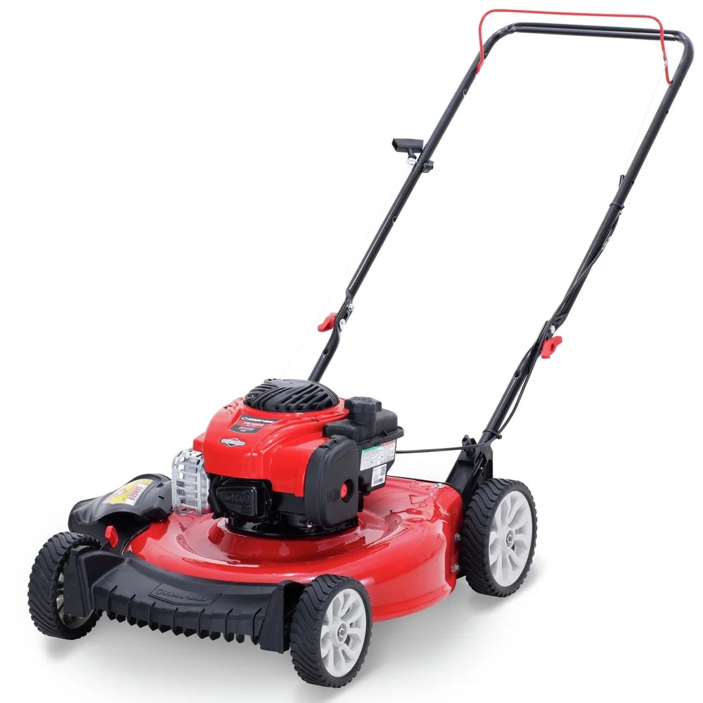 TROY BILT 21 140cc Gas Powered Push Walk - Behind Mower, Triaction Cutting System