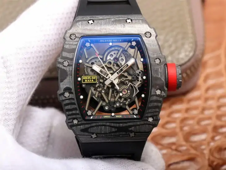 Richard Mille RM35-02 ZF Factory Black Rubber Strap