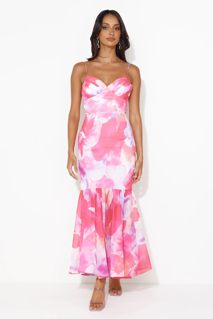 Gorgeous Event Maxi Dress Pink
