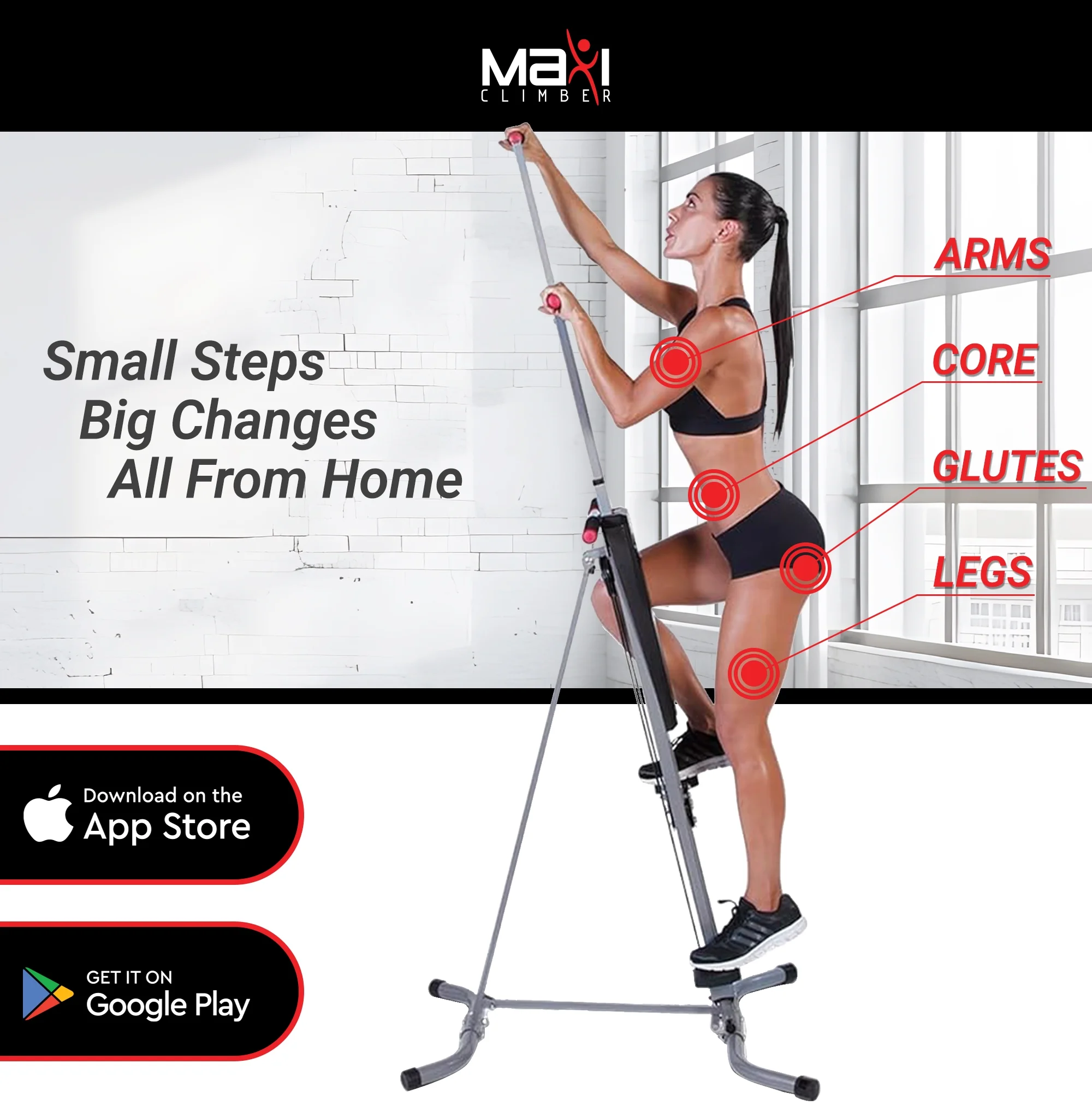 Classic Vertical Resistance Climber and Cardio Exercise System - Image 5