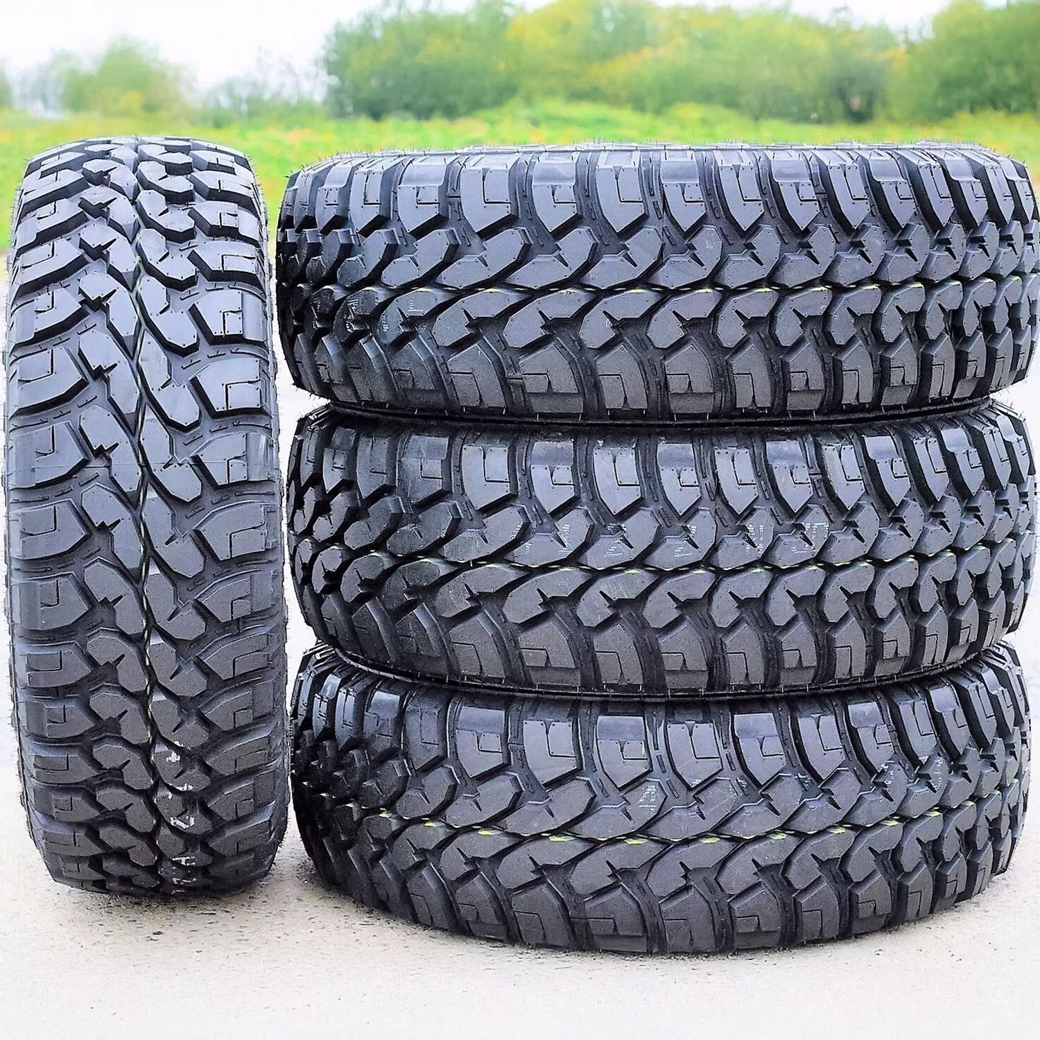 Set of 4 Forceum M/T 08 Plus 265/70R17 121/118P E 10 Ply Mud Light Truck Tires
