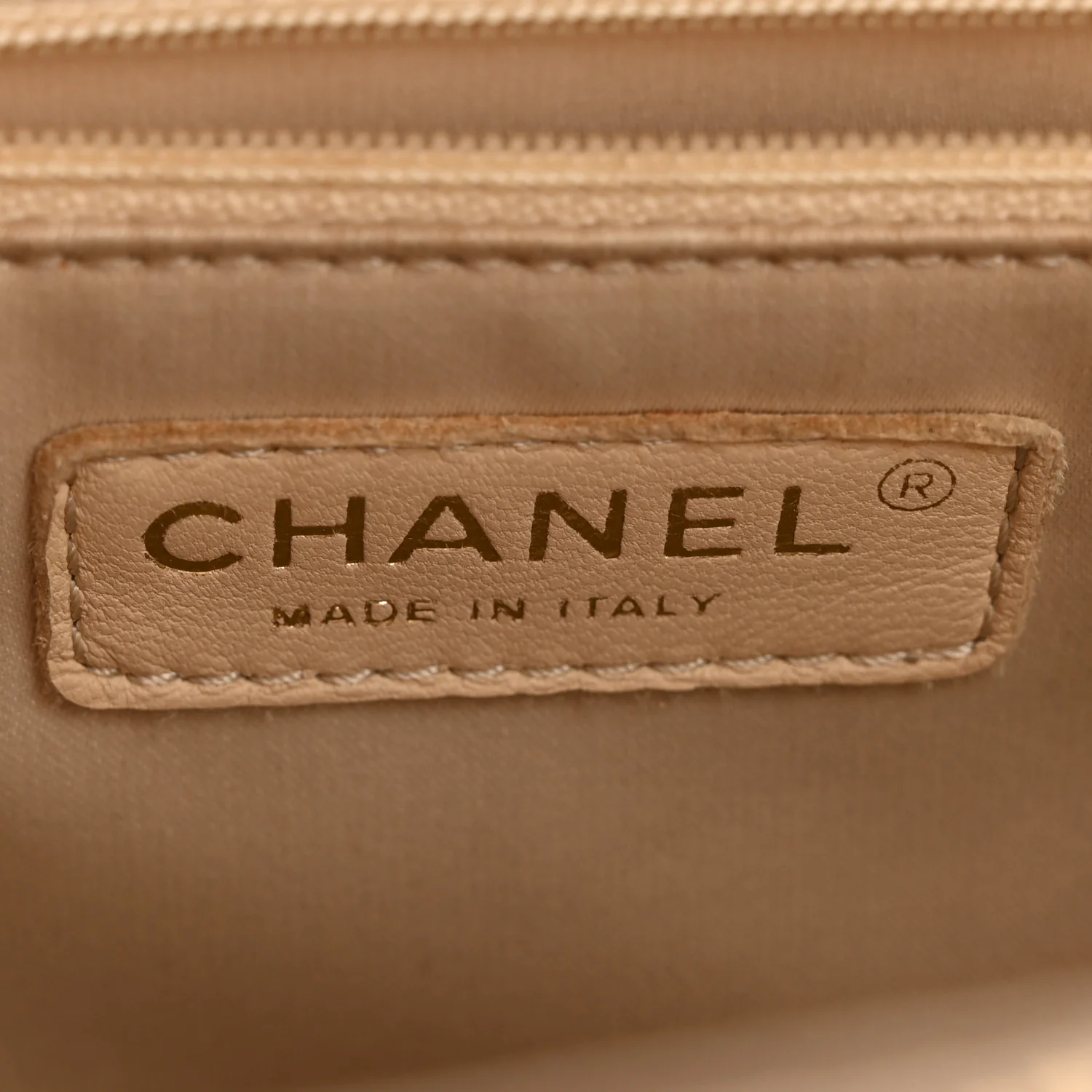 Caviar Quilted Grand Shopping Tote GST Beige