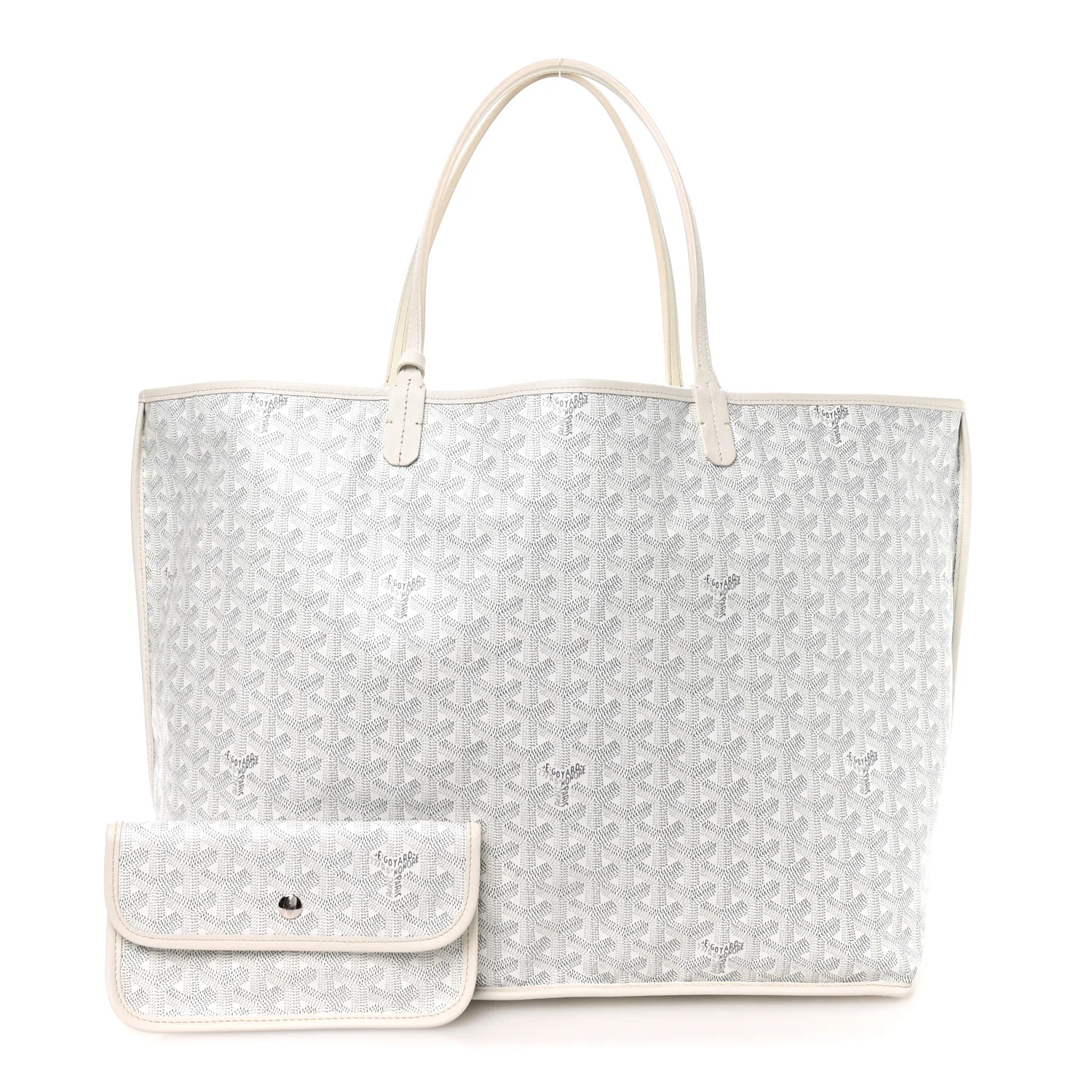 X PEANUTS Goyardine Reversible Anjou GM White