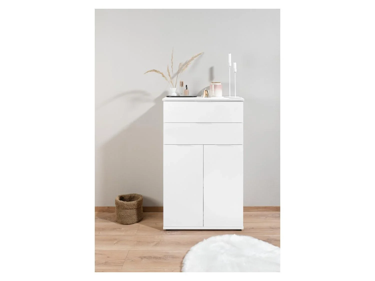 LIVARNO home Meuble bas Liverpool, 32,9 x 57,6 x 94,8 cm, blanc