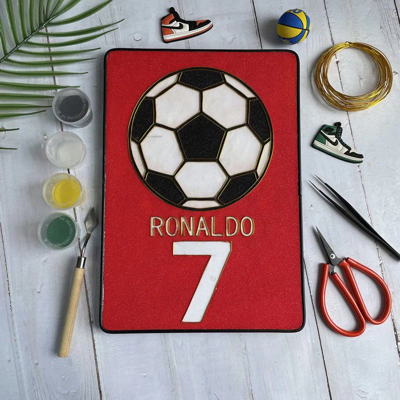 Football,Beginner Cloisonné Enamel DIY Kit, with Tutorial& All Tools