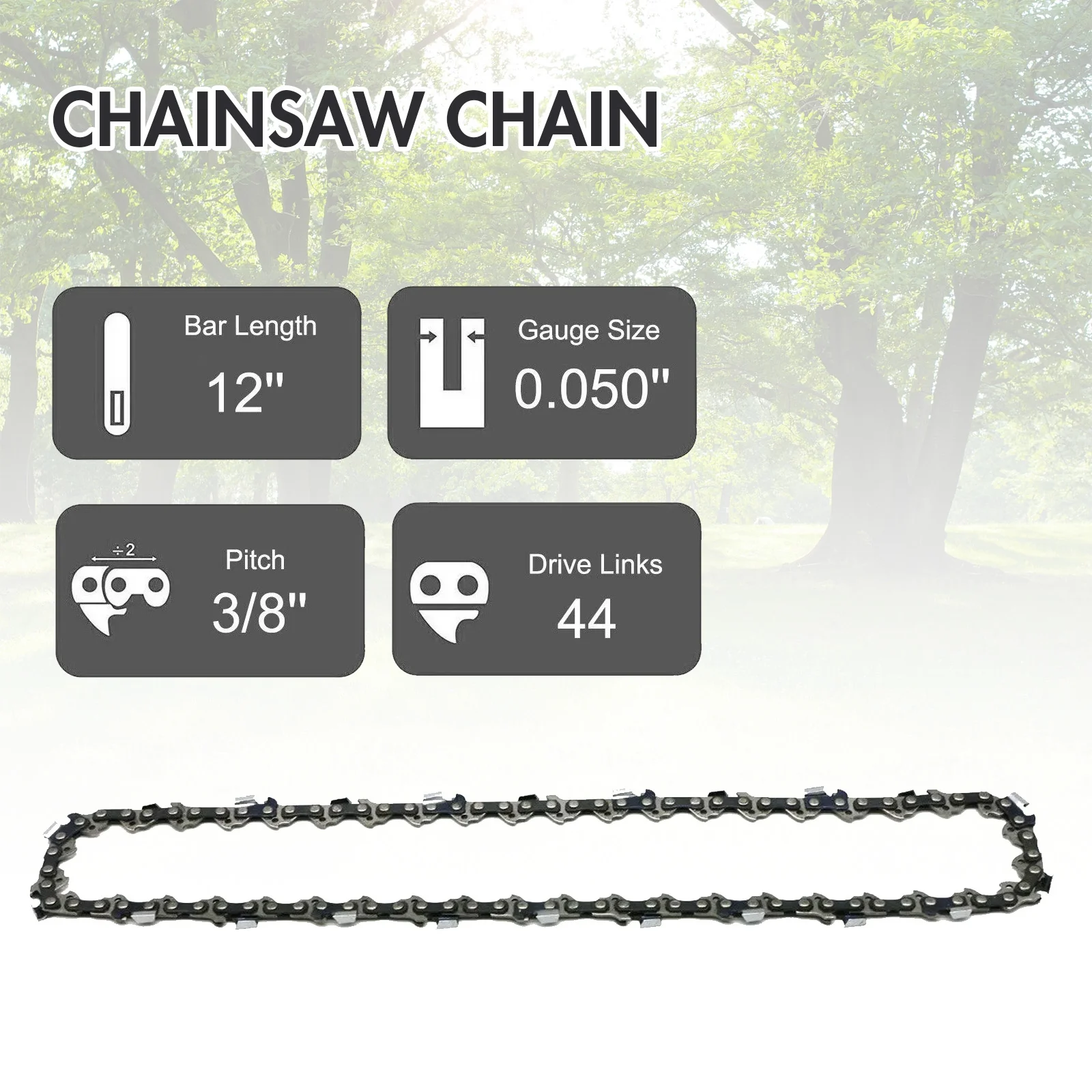 Gas Chainsaw, 12" Bar Gasline Chainsaw, 2-Cycle Chainsaw for Farm/Ranch/Garden(25.4 cc) - Image 4
