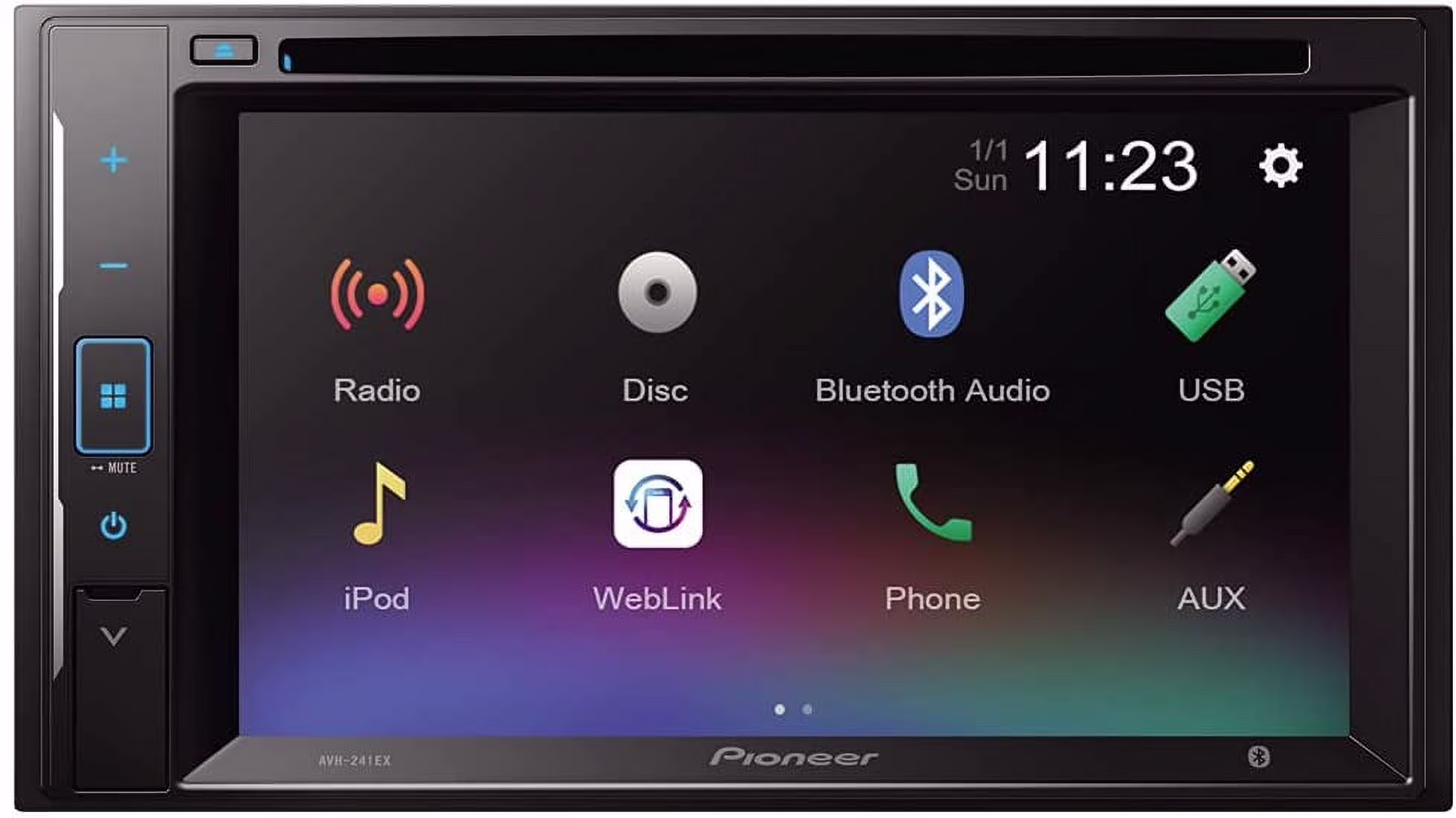 AVH-240EX 6.2" Double-DIN DVD Touchscreen Multimedia Receiver Built-in Alexa