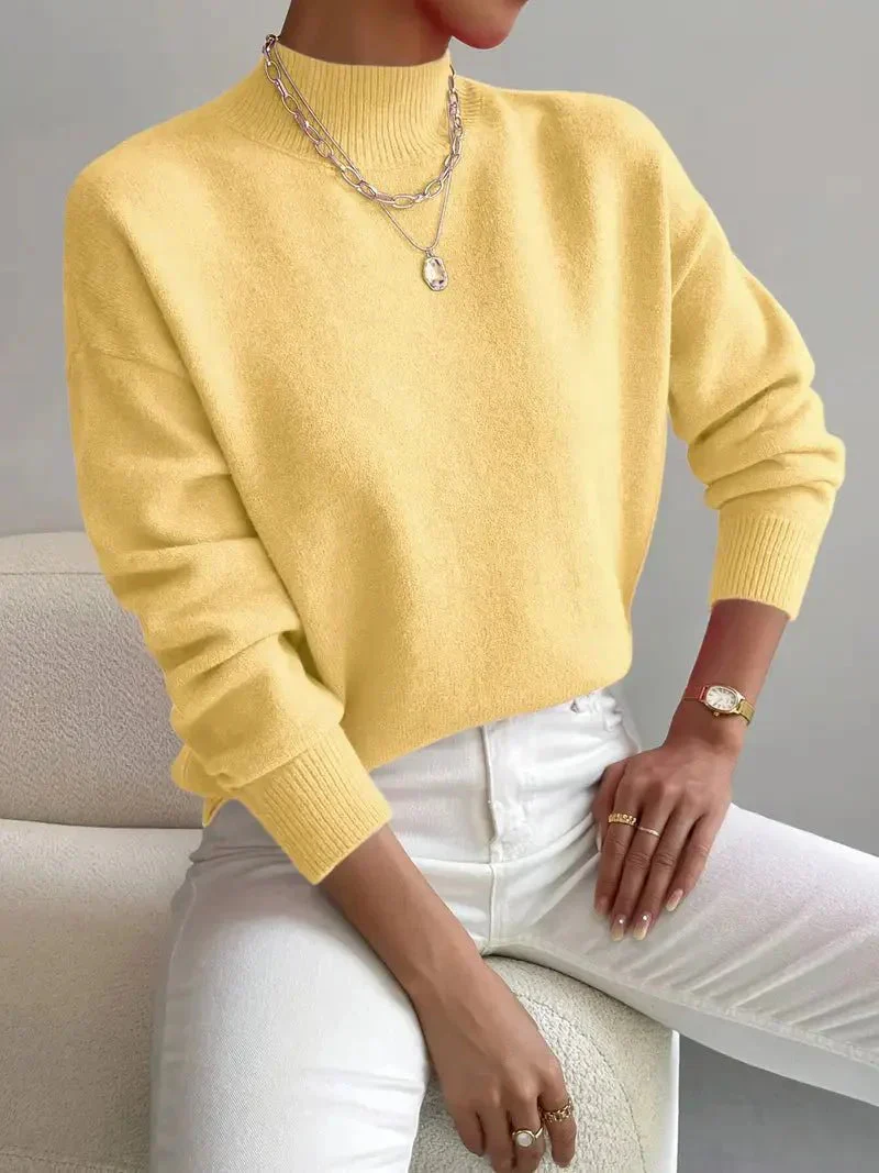 Pull col roulé élégant et confortable