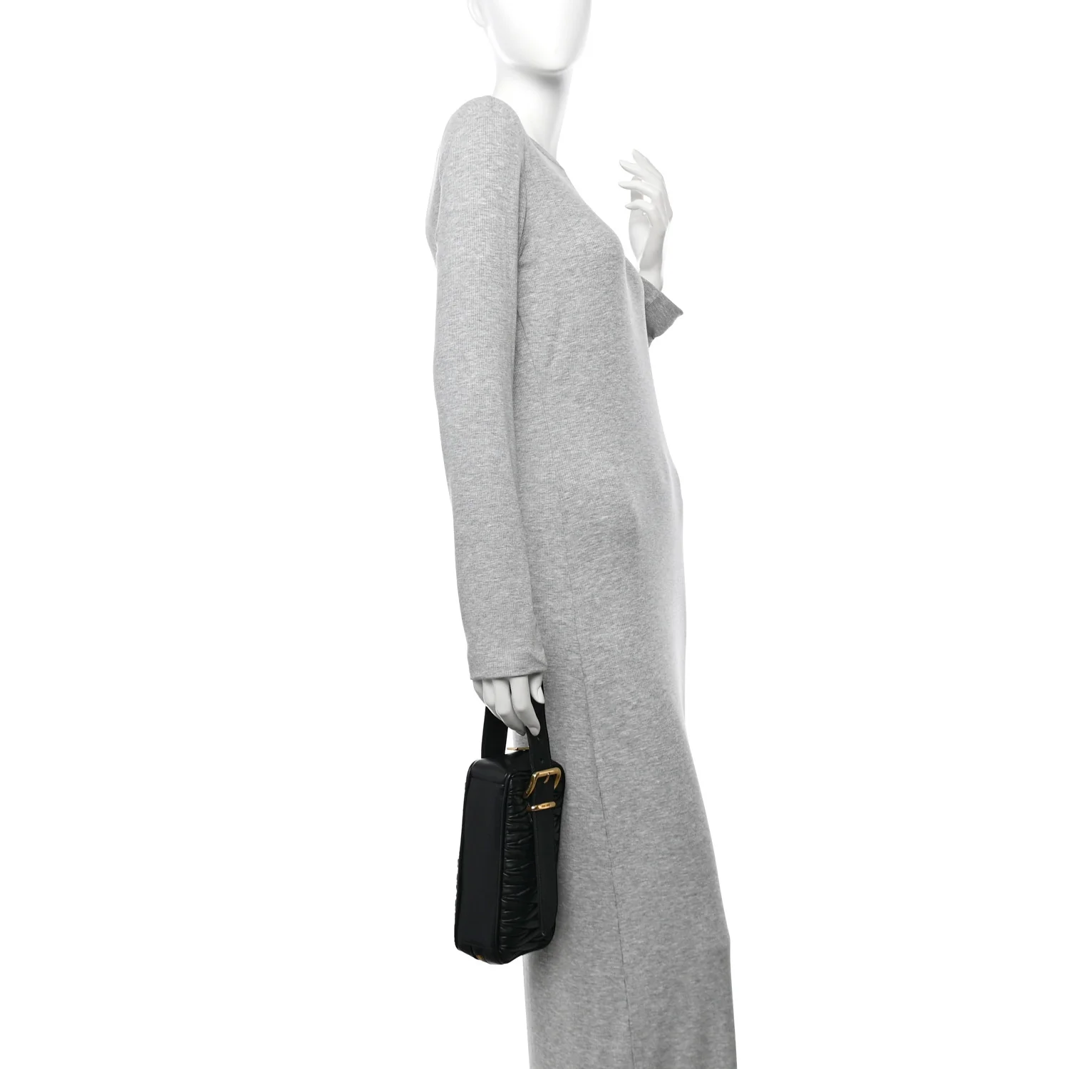 Nappa Matelasse Business Clutch Black