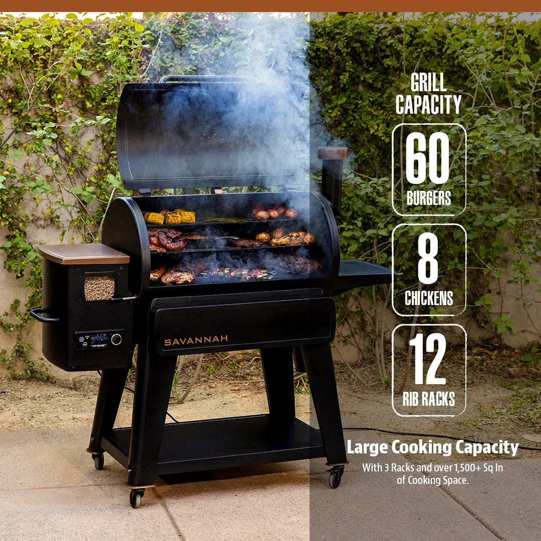 1500 Connected Pellet Grill Savannah Onyx Edition with Wi-Fi? PB1500NXW - Image 2