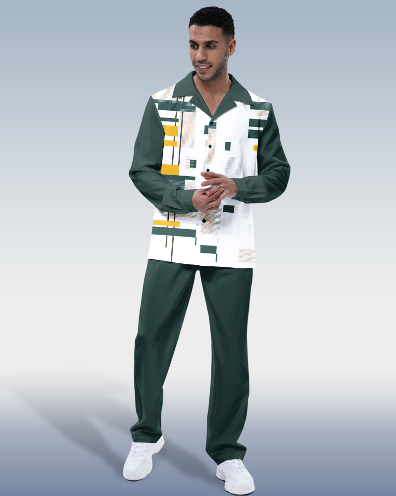Costume de trekking Suitmens Emerald pour homme - Blazer deux pièces à manches longues