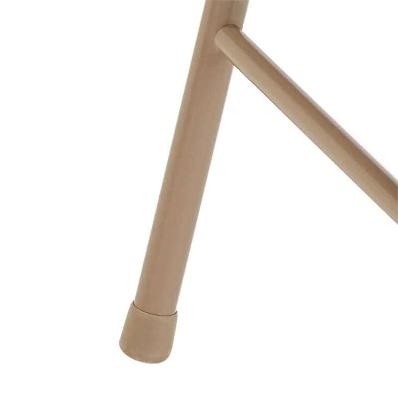 (4 Pack) Commercialine Beige Vinyl Upholstered Folding Chair(Beige)
