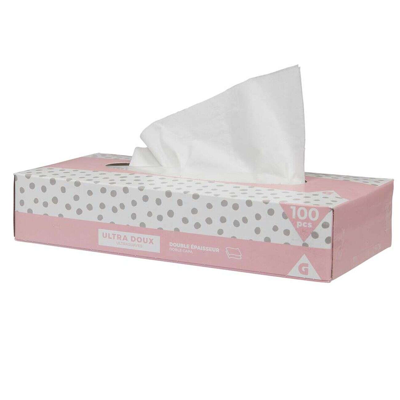 Boîte de 100 mouchoirs double épaisseur