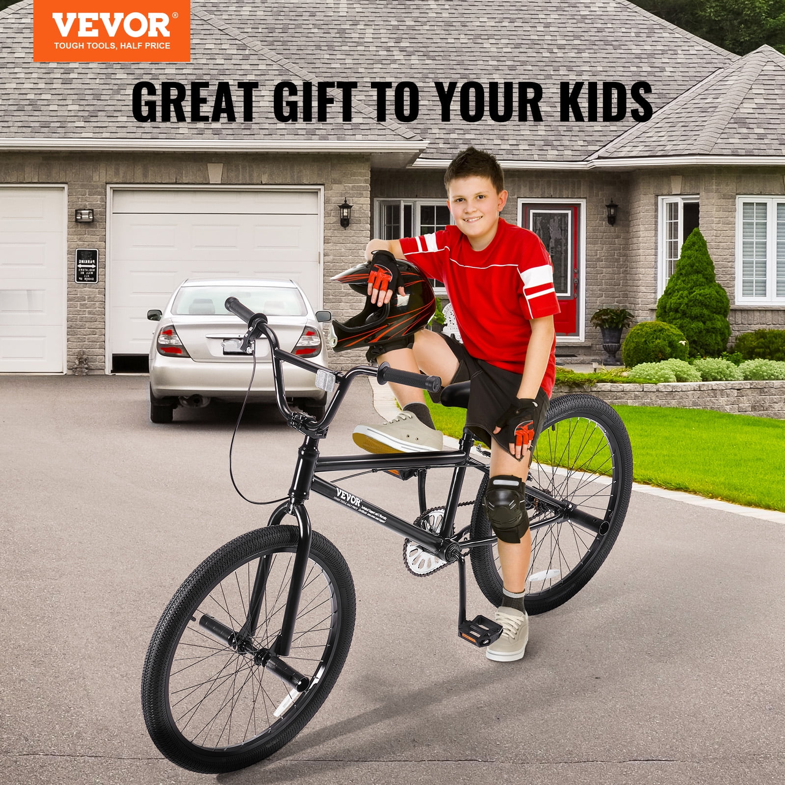 BMX Bike, 24-Inch Wheel Freestyle Bike, BMX Race Bike with 4 Pegs, Beginner-Level BMX to Advanced Riders, BMX Bicycles for Teen Adult Men Women, Durable Hi-Ten Steel Frame, Easy to Assemble - Image 5
