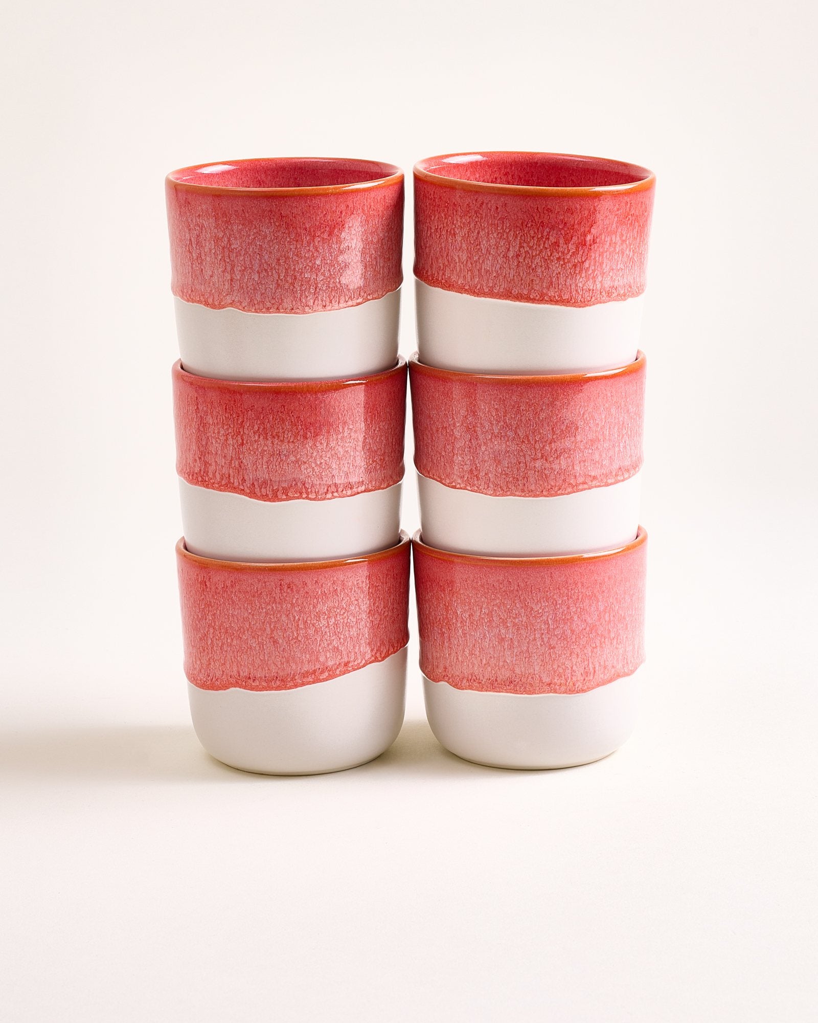 COIMBRA - LARGE CUP PINK SET OF 6
