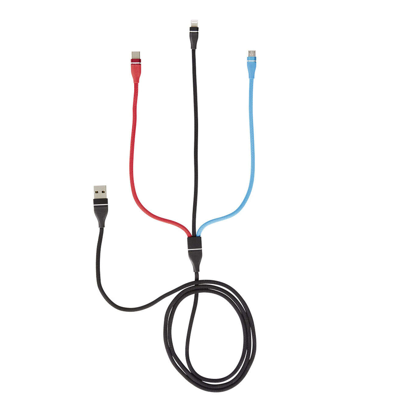 Adaptateur USB 3 en 1 USB-C - micro USB - Lightning
