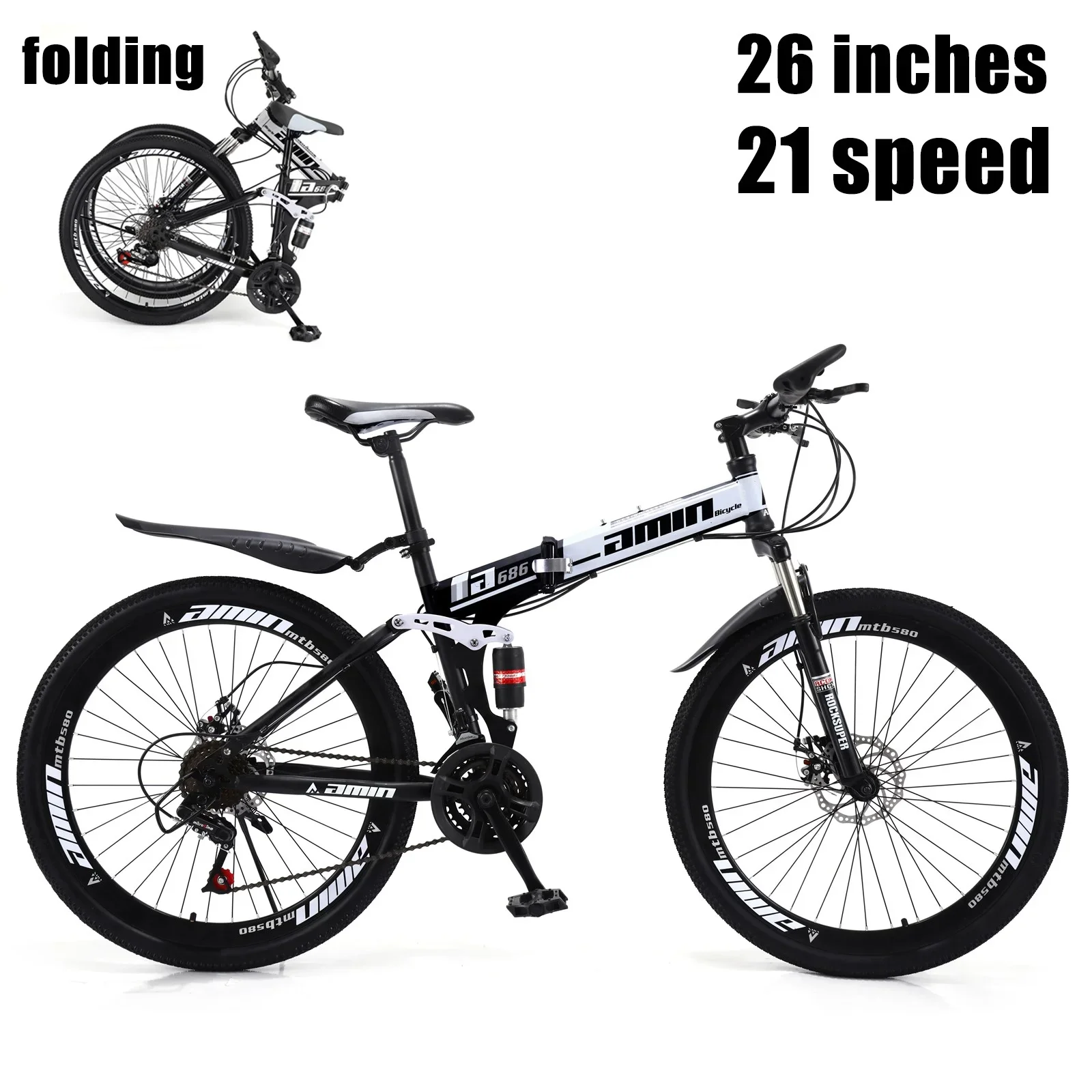 Mad Hornets Amin Men Women 26-Inch Mountain Bikes
