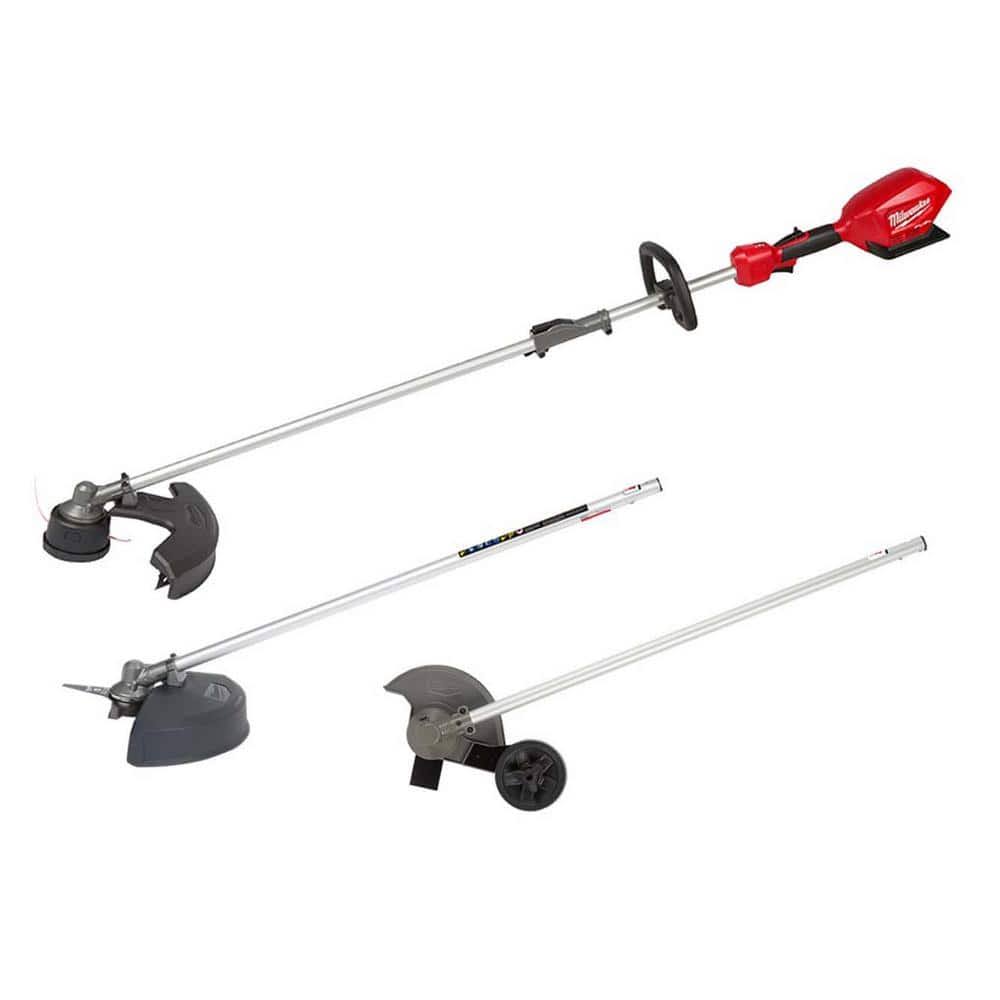 Milwaukee M18 Fuel 18V Lithium-Ion Brushless Cordless Quik-Lok String Grass Trimmer with M18 Brush Cuttter & Edger Attachments