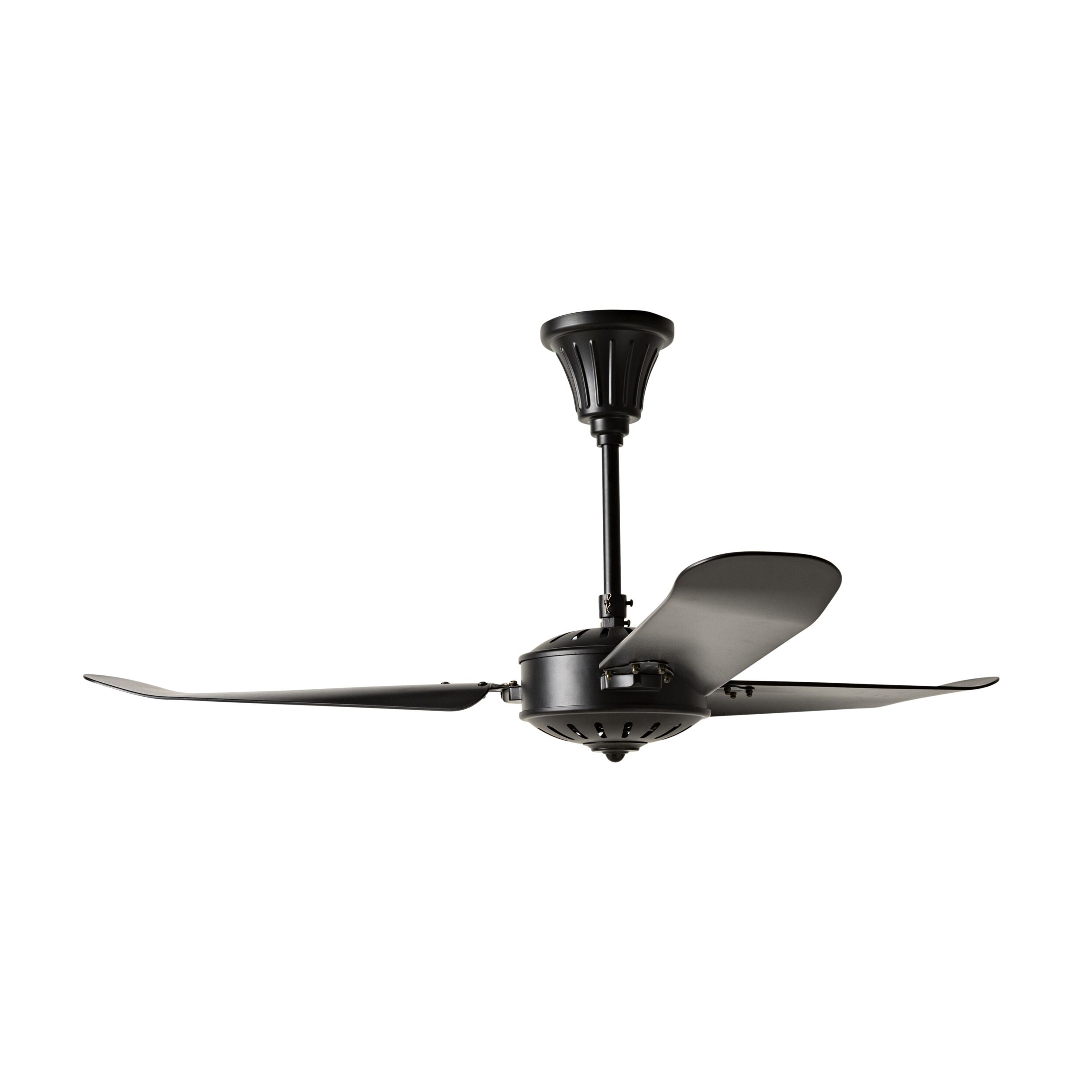 Palm Cove Indoor AC Ceiling Fan - Black with Black Blades 137cm